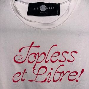 Medium White After Party by Nasty Gal Crop top